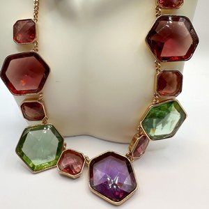 Christian Siriano NWT Jewel-Tone Statement Necklace